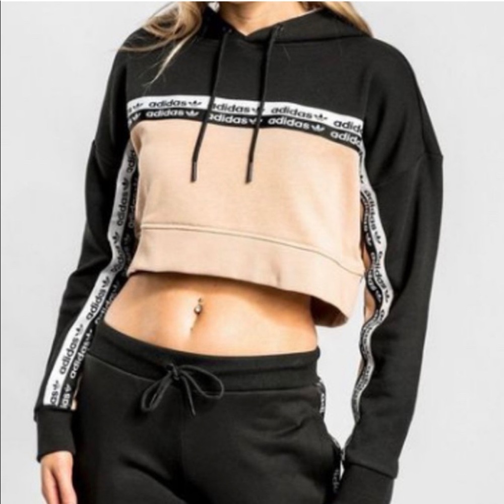Adidas crop hoodie